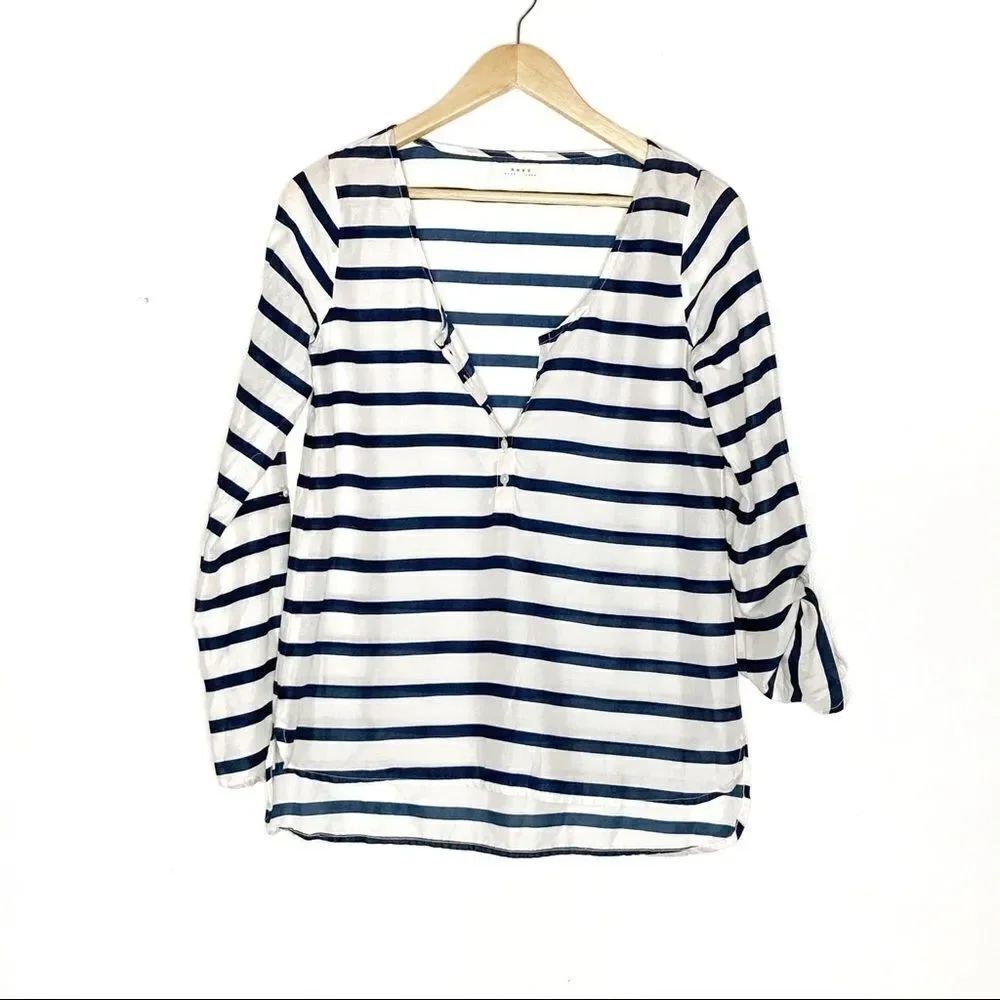 Soft Joie | Striped Blouse